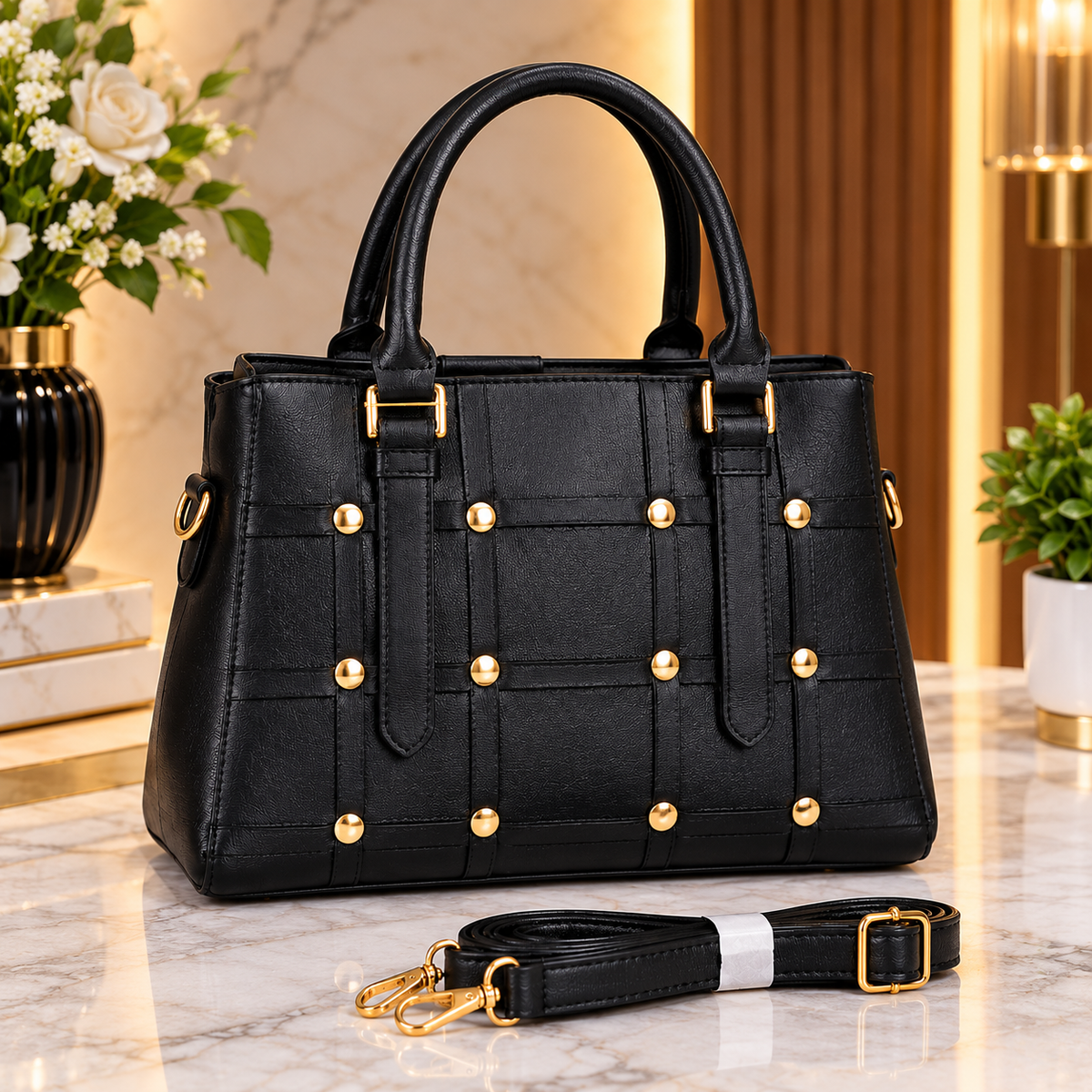 8X097-Handbag(Structured tote)