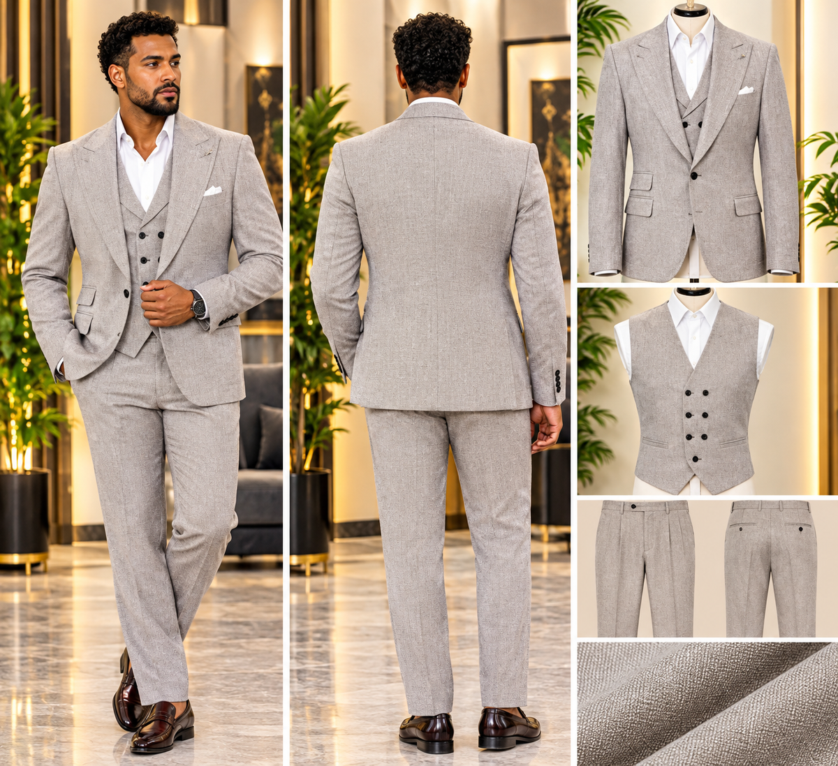 GD-TA-V-6-1#-Men Suit (Three-Piece)