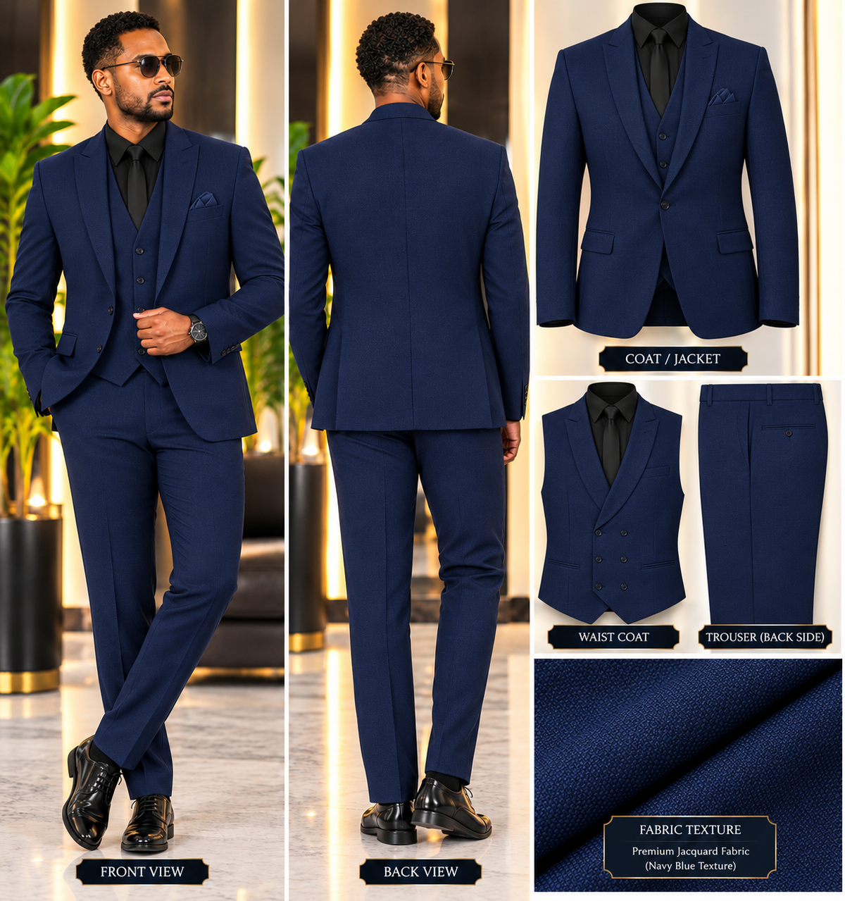 HS1931-5#-MEN SUIT (Three-Piece)