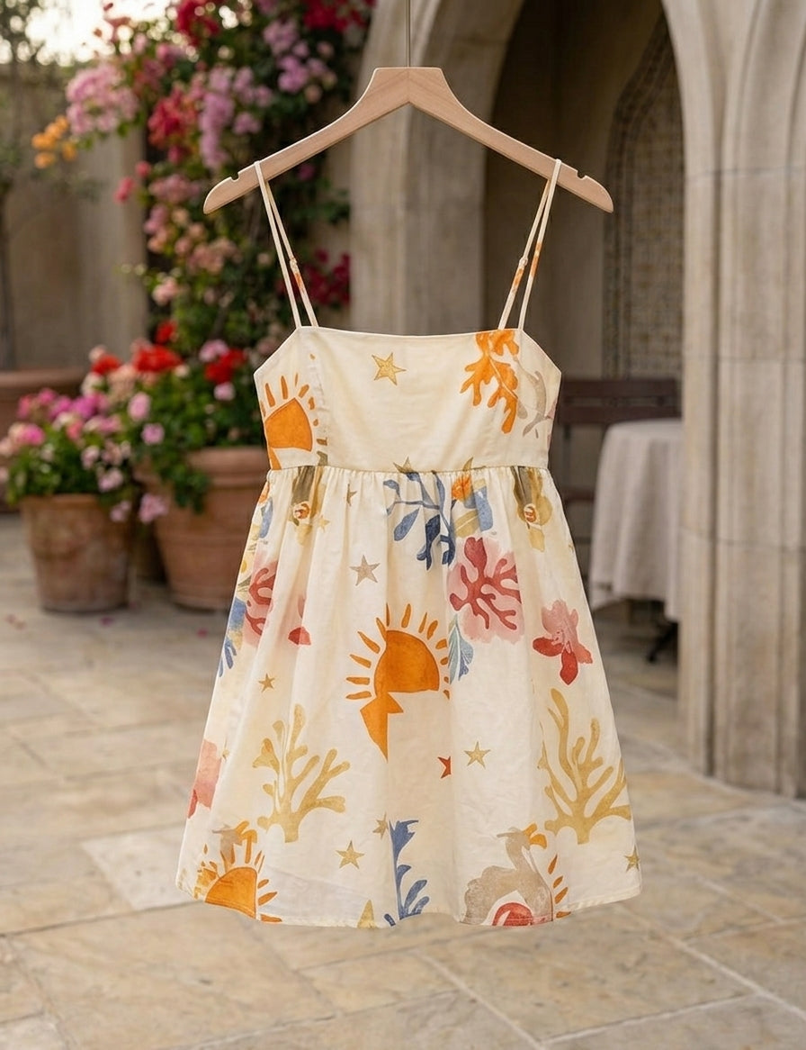 Q-22628M-Mini Dress (Boho Sunburst)
